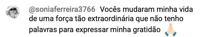 Print de comentário de aluno da Comunidade Vida Alinhada